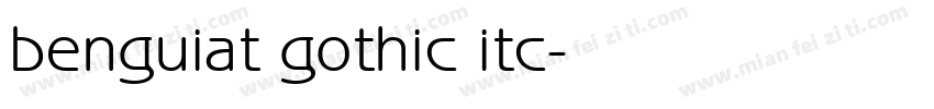 benguiat gothic itc字体转换